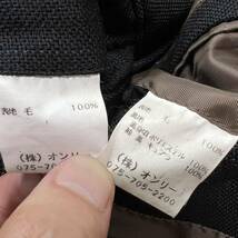 【美品】INHALE EXHALE スーツ 2点 セットアップ 黒 ブラック テーラード ジャケット パンツ メンズ ONLY チェック柄 ブレザー R-4995_画像9