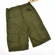 未使用 Buzz Rickson's バズリクソンズ ショートパンツ カーゴショーツ TROUSERS, ARMY SHADE (MOD.) SHORTS BR51058 S メンズ M701150_画像2