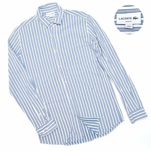 定価17600円 LACOSTE ラコステ オルタネイトストライプシャツ PH773EL 長袖 メンズ USMサイズ メンズ M692220