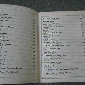 FSLe1965：楽譜「HITS OF THE BEATLES/ビートルズのヒット・パレード」巻頭:特写フォト(写真)/ギターコード付/東芝音楽芸能出版の画像8