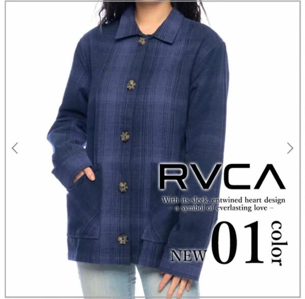 新品RVCA レディース NEW WORLD ロングスリーブシャツ