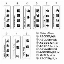 ネームタグ ネームプレート ゴルフ タグ ☆オシャレなシンプルデザイン☆レッド イエロー_画像5