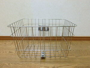 sy309kd bicycle front basket bicycle basket bicycle basket stainless steel ( basket is magnet ... not attached was ) used 