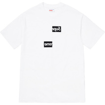 Supreme Comme des Garcons SHIRT Split Box Logo Tee XL WHITE 白 コム デ ギャルソン Tシャツ_画像1