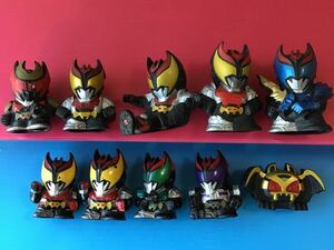 used toy [ Kamen Rider Kiva finger doll 9 kind 10 piece set ] scratch, ink .., dirt equipped / rider series / collection / sofvi doll 
