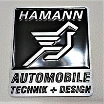 【送料無料】 BMW HAMANN ハーマン リア 3D アルミ＆メタル エンブレム PORSCHE FERRARI RANGE ROVER LAMBORGHINI Mercedes-Benz PREMIUM_画像8