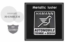 【送料無料】 BMW HAMANN ハーマン リア 3D アルミ＆メタル エンブレム PORSCHE FERRARI RANGE ROVER LAMBORGHINI Mercedes-Benz PREMIUM_画像6