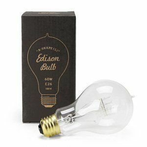 IZ46504S★Edison Bulb “A-Shape” L 60W E26 照明 電球 ペンダントライト ランプ レトロ カフェ 裸電球 フィラメント