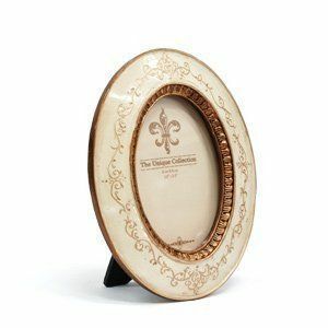 IZ46581S*KB-06 white Mini frame oval photo frame picture frame antique style display gift present 