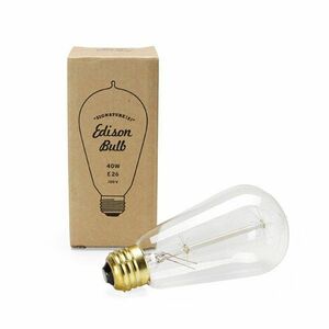 IZ46498S★Edison Bulb “Signature” S 40W E26 照明 電球 ペンダントライト ランプ レトロ カフェ 裸電球 フィラメント