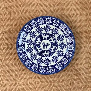 Art hand Auction IZ61559S★Polish Pottery Plate Cat A 17cm Dish Polish Tableware Handmade Pottery Manufaktura Manufaktura, Western tableware, plate, dish, others