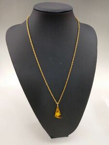 0529-0008　 中古★宝石 ジュエリー jewelry　鼈甲 べっ甲 ヴィンテージ ネックレス ペンダント