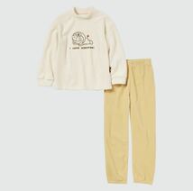 ユニクロ ドラえもん フリース パジャマ 110 ルームウェア 長袖 上下セット　UNIQLO_画像4