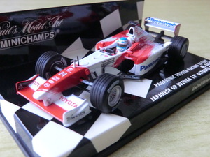 mc 1/43 PANASONIC TOYOTA RACING TF102 M.SALO JAPANESE GP SUZUKA 13th OCTOBER 2002