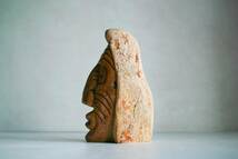 【7239】イヌイットアート cleveland sandy 彫刻 ストーンスカルプチャー エスキモーアート inuit art 作家 フォークアート フォークロア_画像5