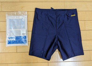 【新品・未使用】★Izumiya 水着 スイムウエア ★ メンズ 男子学生 高校生 中学生 スクール水着 ★ 紺 ネイビー Lサイズ　ウエスト66〜74cm