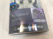 audio-technica　スマートフォン用 インナーイヤーヘッドホン　イヤホン　ATH-SPORT1iS　NY　未開封_画像4