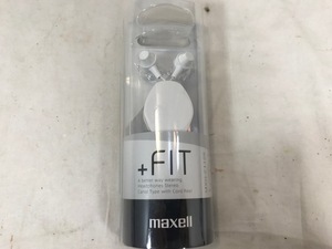 maxell　イヤホン　MXH-C110R　ホワイト　未開封
