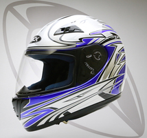 フルフェイスヘルメット キッズヘルメット（シルバー・レッド）bzk-1　SG規格・全排気量 送料無料_画像3