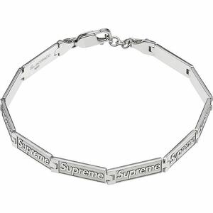 （新品未使用） Supreme / Jacob & Co Logo Link Bracelet Sterling Silver S/M