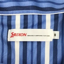 SRIXON スリクソン 2022年モデル 半袖ポロシャツ 松山英樹モデル レプリカ ストライプ柄 ブルー系 M [240101026924] ゴルフウェア メンズ_画像5