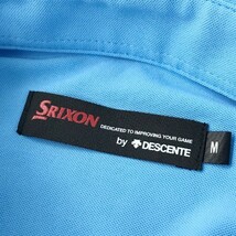 SRIXON スリクソン by DESCENT 半袖ポロシャツ ボーダー柄 ブルー系 M [240101026576] ゴルフウェア メンズ_画像5