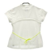 NEW BALANCE GOLF ニューバランスゴルフ 2021年モデル ハイネック 半袖Tシャツ プリーツ切替 ホワイト系 0 [240101032094] ゴルフウェア_画像2