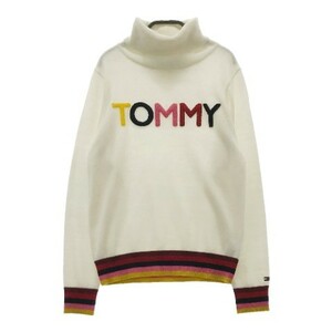 TOMMY HILFIGER GOLF トミー ヒルフィガーゴルフ タートルネック ニット セーター ホワイト系 M [240101032623] ゴルフウェア レディース