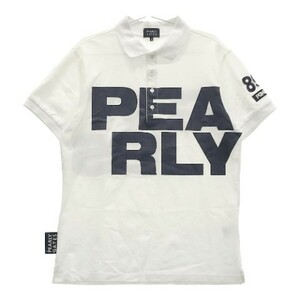 PEARLY GATES パーリーゲイツ 2022年モデル 半袖ポロシャツ ビッグロゴ ホワイト系 6 [240101036992] ゴルフウェア メンズ