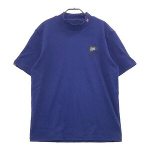 PEARLY GATES パーリーゲイツ 2023年モデル シアサッカー ハイネック半袖Tシャツ ブルー系 7 [240101037987] ゴルフウェア メンズ