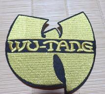  金黒W型◆新品ウータン・クラン　Wu-Tang Clan アメリカ　ヒップホップグループ　少林寺　刺繍ワッペン◆音楽　ミュージック　ミリタリー_画像3