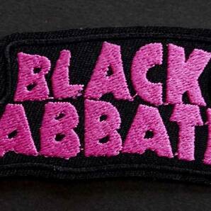 英語BS黒紫■新品 『BLACK SABBATH』 ブラック・サバス イングランド ロック バンド刺繍ワッペン（パッチ） ■ミュージック 音楽 楽器 仲間