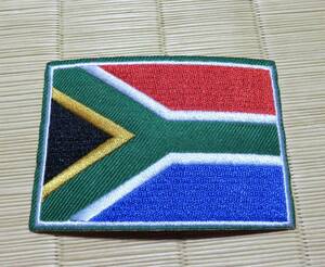 緑赤青SA国旗◆新品■サウスアフリカ　　南アフリカ代表　■South Africa　刺繍ワッペン■スポーツ　ラグビー　サッカー　陸上　クリケット