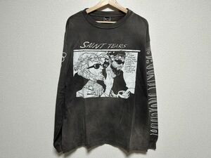 【A07】送料無料★美品 セントマイケル SAINT Mxxxxxx LS TEE_SONICYOUTH Tシャツ カットソー 長袖 ロンT グレー XLサイズ 国内正規品