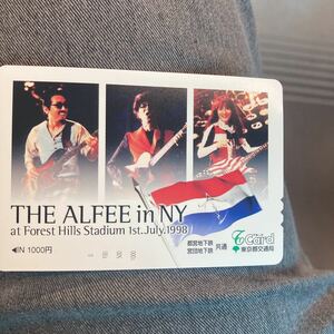 都営地下鉄tカードTHE ALFEE in ニューヨーク記念未使用