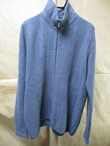 JIL SANDER　ジルサンダー　ジップアップ　ドライバーズ　ニット　ジャケット　グレー　52　国内正規品