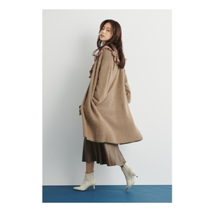  beautiful goods raccoon long cardigan Lounie LOUNIE Brown 