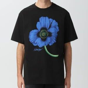 正規品 美品 KENZO ポピーグラフィック Tシャツ ブラック Tシャツ BLACK T-SHIRT トップス 半袖 ロゴT