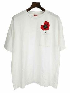 正規品 美品 KENZO ケンゾー By NIGO 22SS ポピーポケットプリントオーバーサイズTシャツ ホワイト 半袖Tシャツ