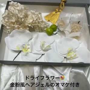 新品　未着用　本物　写真映え　1番ドライフラワー プリザーブドフラワー　ヘッドドレス　ヘアアクセサリー　ウェディング小物　髪飾り　