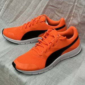 新品未使用品 ★プーマ PUMA★メンズ 27.5cm 『フレックスレーサー』 ジョギング・ランニングシューズ オレンジ 360580/30