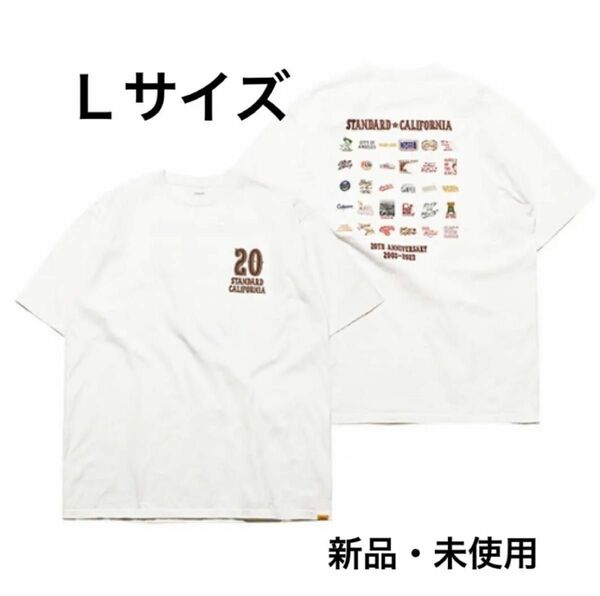 SD 20th Anniversary Logo T スタンダードカリフォルニア 20周年 Lサイズ 新品 未使用 白 ホワイト