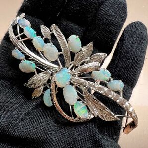 18k オパール ブローチ