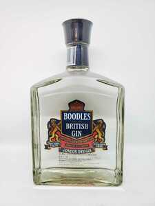 空き瓶【オールドボトル】BOODLES　BRITISH　GIN　48ml