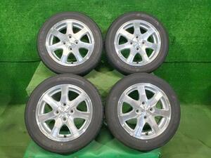 バランスOK 夏タイヤ 4本セット ヨコハマ ECOS BluEarth ES31 155/65R14 2021年 純正アルミホイール ダイハツ 14×4.5J+45 4H PCD100