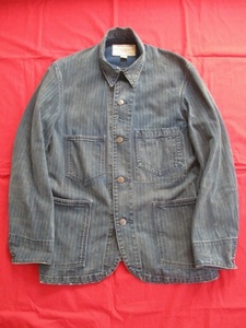 ★【新品・未使用・タグ付き】RRL/ダブルアールエル/ENGINER　COAT/WABASH　STRIPE/エンジニアコート/ウォバッシュストライプ/М★