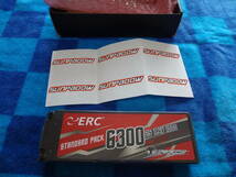 ☆SUNPADOW 7.4V 6300mAh 100C ERC リポバッテリー☆_画像3