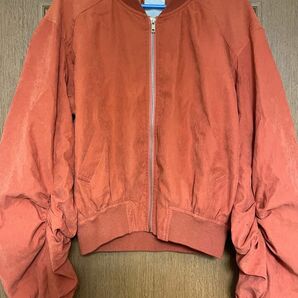 REDYAZEL レディアゼル ボリューム袖MA-1 オレンジ　ジャケット　