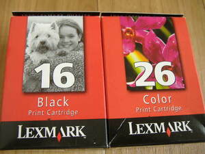 Lexmark16/26 black / color print cartridge 2 piece set 