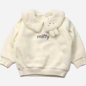 JAM & LINKスウェット110miffyミッフィー / ボア襟 裏起毛トレーナー